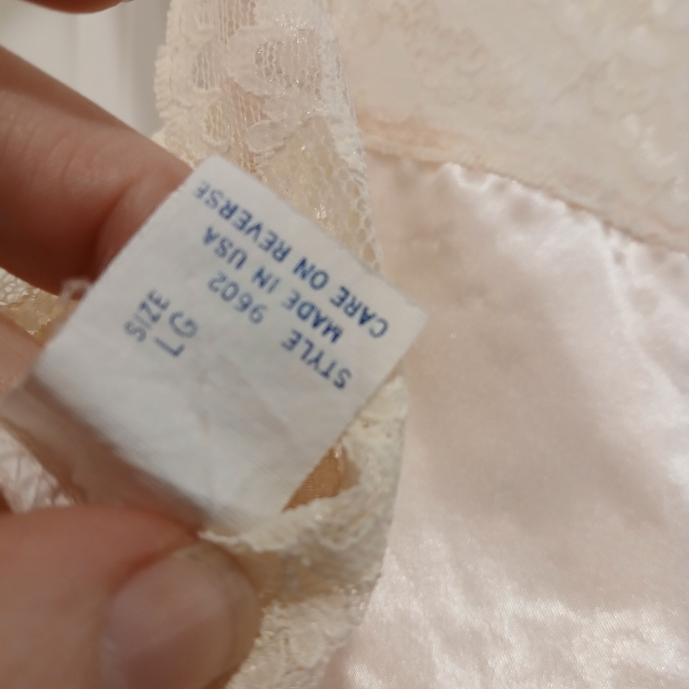 Vintage TRtoo Pink Slip Nightgown Size Large - Picture 4 of 6